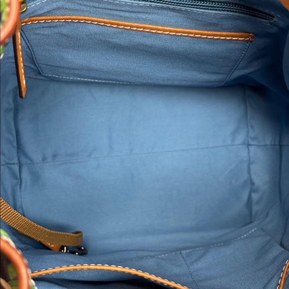 Dooney & Bourke Blue Daffodil Bucket Bag with Pouch - Picture 9 of 13